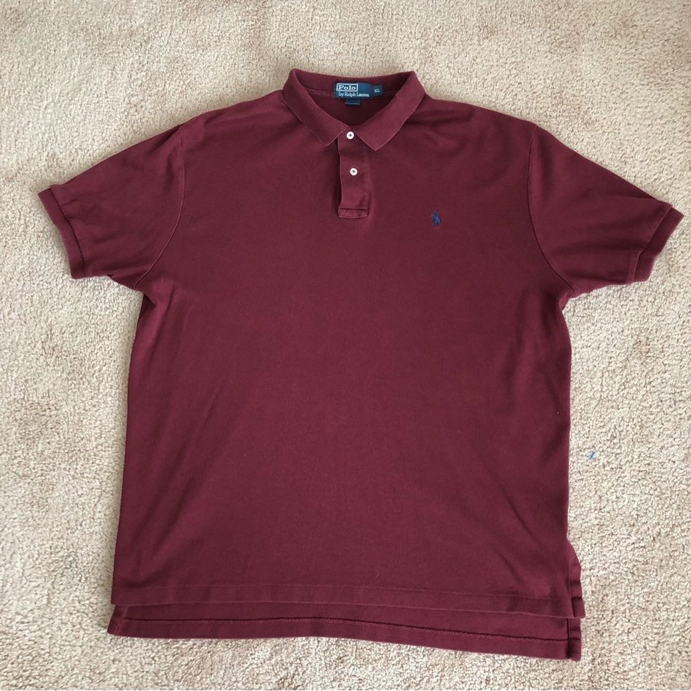 Men’s Polo by Ralph Lauren Burgundy XL